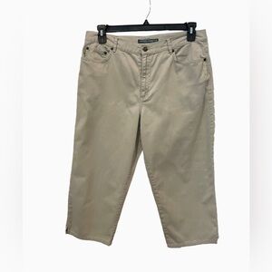 Lauren Jeans Co Ralph Lauren Capris Khaki Womens Size 12